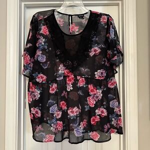 Sheer top by Torrid
